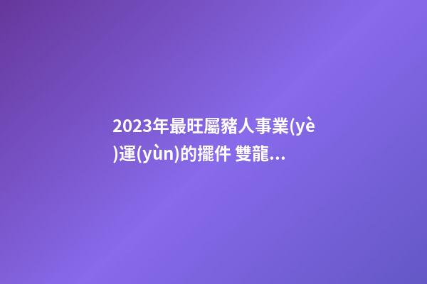 2023年最旺屬豬人事業(yè)運(yùn)的擺件 雙龍戲珠玉質(zhì)為最佳